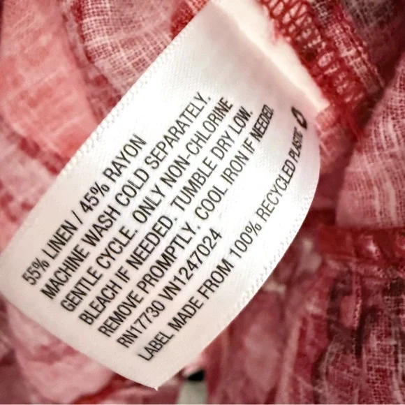 Rhode Zinnia Floral Red Bell Sleeve Midi Ruffle Dress NWT - Picture 16 of 16